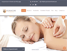Tablet Screenshot of acupunctureinorlando.com